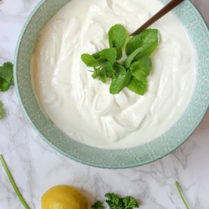 a-bowl-of-yogurt-with-a-spoon-in-it.jpg a bowl of yogurt with a spoon in it